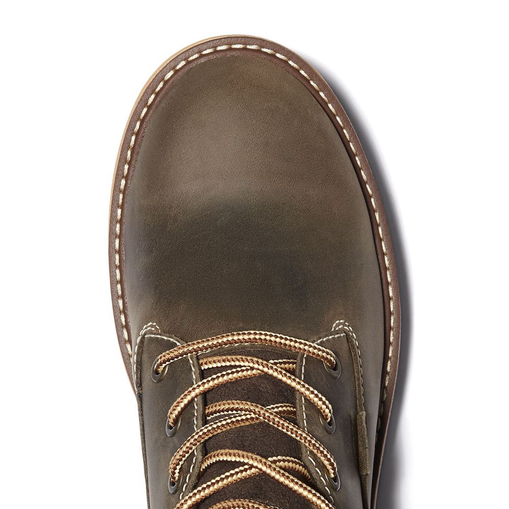 Timberland Μποτακια Εργασίας Γυναικεια Καφε - Pro® Hightower 6” Soft Toe - Greece 6923415-ER